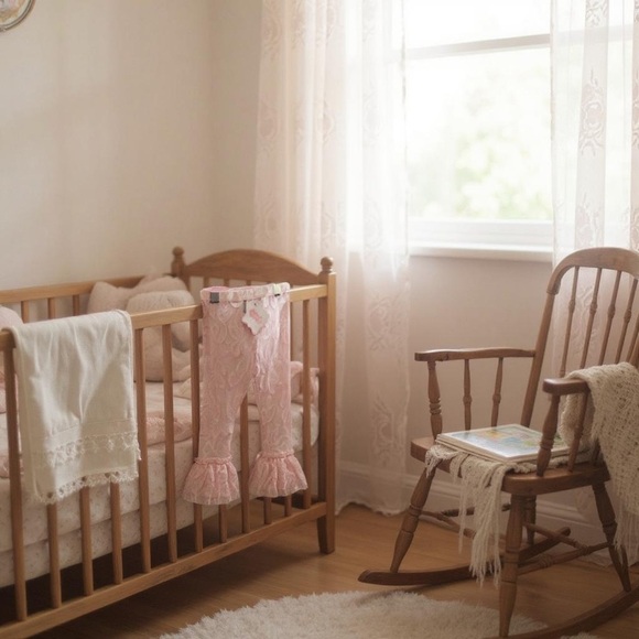 Mud Pie Pink Lace Baby Tights - Picture 8 of 8